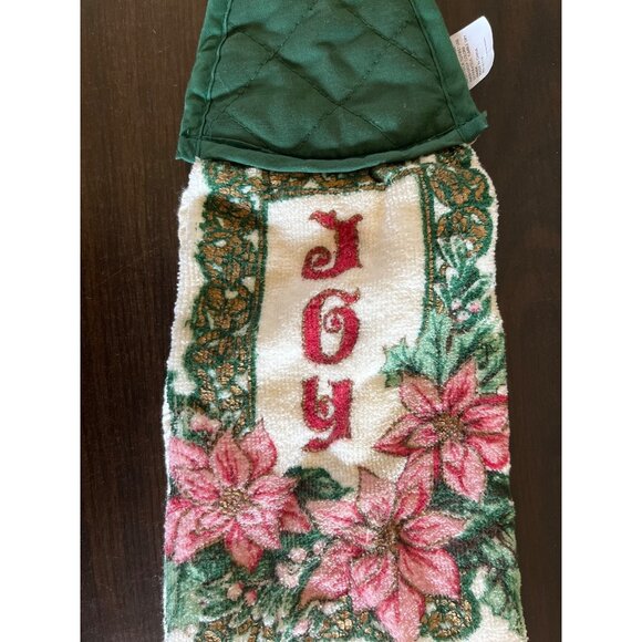Cecil Saydah Doorknob Towel Joy Vintage Linen 100% Cotton Flowers Home Kitchen - Picture 2 of 4